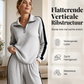 Geribde Lounge Set met Halve Rits