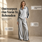Geribde Lounge Set met Halve Rits