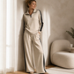 Geribde Lounge Set met Halve Rits