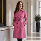 Klassieke Dubbelrijige Trenchcoat met Tailleceintuur