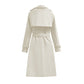 Klassieke Dubbelrijige Trenchcoat met Tailleceintuur