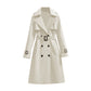 Klassieke Dubbelrijige Trenchcoat met Tailleceintuur