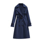 Klassieke Dubbelrijige Trenchcoat met Tailleceintuur