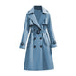 Klassieke Dubbelrijige Trenchcoat met Tailleceintuur
