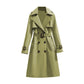 Klassieke Dubbelrijige Trenchcoat met Tailleceintuur