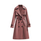 Klassieke Dubbelrijige Trenchcoat met Tailleceintuur
