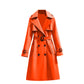 Klassieke Dubbelrijige Trenchcoat met Tailleceintuur