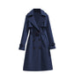 Klassieke Dubbelrijige Trenchcoat met Tailleceintuur