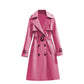 Klassieke Dubbelrijige Trenchcoat met Tailleceintuur