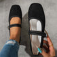 Luipaard Mary Jane Ballerina's met Gesp