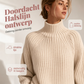 Elegante Gebreide Jurk met Col