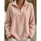 Ultrazachte Fleece Trui met Halve Rits