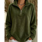 Ultrazachte Fleece Trui met Halve Rits
