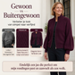 Gebreid Vest met Ballonmouwen en Ritssluiting