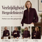 Gebreid Vest met Ballonmouwen en Ritssluiting