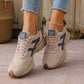 Lichtgewicht Retro Sneakers met Ademend Mesh