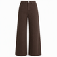 High-Waist Jeans met Wijde Pijpen en Stretch