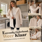 Warm Gebreid Teddy Vest met Kabelstructuur