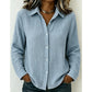 Luchtige Blouse met Knoopsluiting en Structuurstof