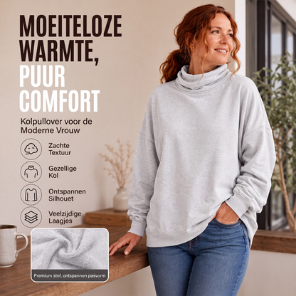 Zachte Oversized Coltrui met Relaxte Pasvorm