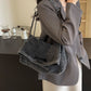 Denim Schoudertas met Kettingriem