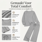 Elegante Geribde Lounge Set met Wijde Pijpen