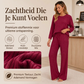 Elegante Geribde Lounge Set met Wijde Pijpen