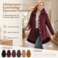 Pluchen Fleece Jas met Capuchon en Knoopsluiting