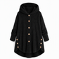 Pluchen Fleece Jas met Capuchon en Knoopsluiting