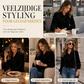 Elegante Fluwelen Blouse met Strikhals en Bisschopsmouwen