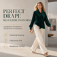 Elegante Fluwelen Blouse met Strikhals en Bisschopsmouwen