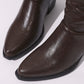Slouchy Enkellaarzen met Blokhak