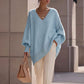 Oversized Gebreide Trui met V-Hals