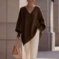 Oversized Gebreide Trui met V-Hals