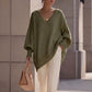 Oversized Gebreide Trui met V-Hals