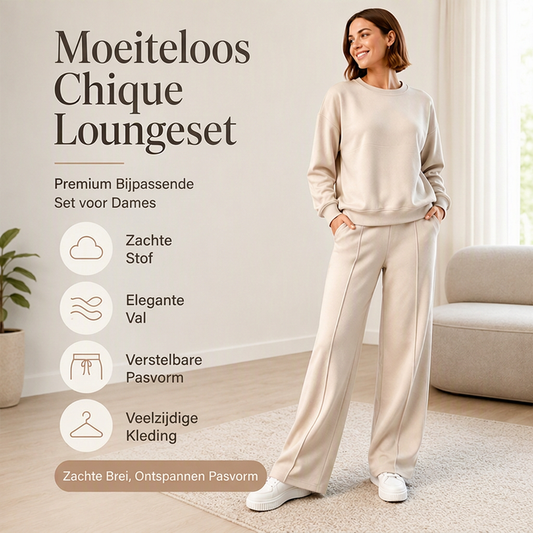 Dames rondehals sweatshirt en joggingbroek set