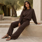 Dames rondehals sweatshirt en joggingbroek set