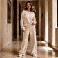 Dames rondehals sweatshirt en joggingbroek set