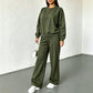 Dames rondehals sweatshirt en joggingbroek set