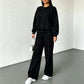 Dames rondehals sweatshirt en joggingbroek set