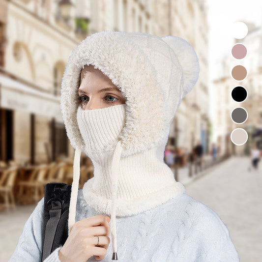 3-in-1 wintermuts met gezichtsbescherming en nekwarmer