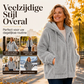 Warme Pluche Jas met Capuchon en Ritssluiting