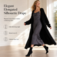 Elegante Lange Pluche Cardigan met Open Voorzijde en Zakken