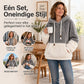 Zachte Teddy Hoodie met Kangoeroezak en Contrastdetails