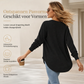 Zachte Wafelgebreide Top met Ronde Hals en Gebogen Zoom
