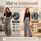 Wijde paillettenbroek met elastische taille
