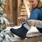 Warme Winterlaarzen met Bontvoering en Vetersluiting