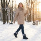Warme Winterlaarzen met Bontvoering en Vetersluiting