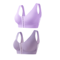 Draadloze comfort bh met voorsluiting en brede schouderbanden