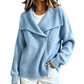 Chique damesvest met asymmetrische rits